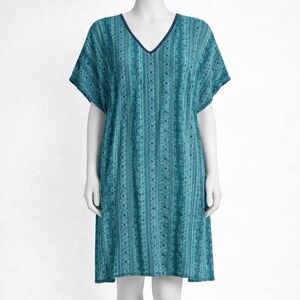 Tommy Bahama Teal & Navy Swim Cover-Up | OS